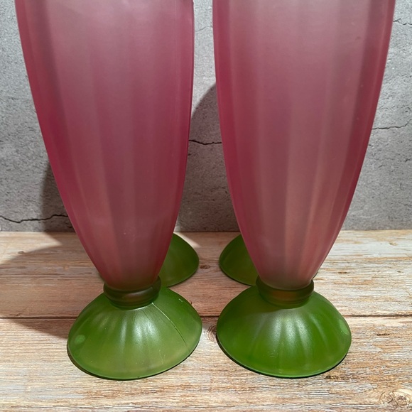Libbey Set of 4 Vintage Watermelon Frosted Milkshake
Parfait Sundae Glasses - Picture 5 of 6